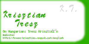 krisztian tresz business card